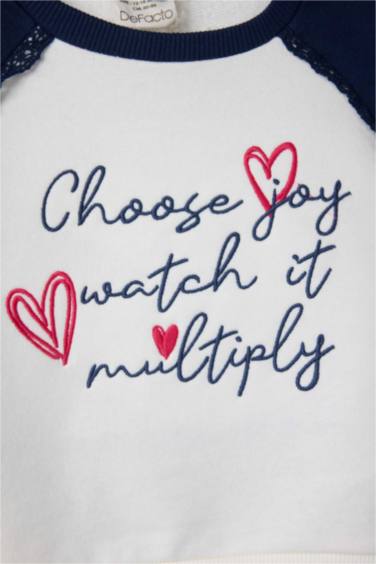 سيت بيبي بناتي بطبعة قلب - قطعتين