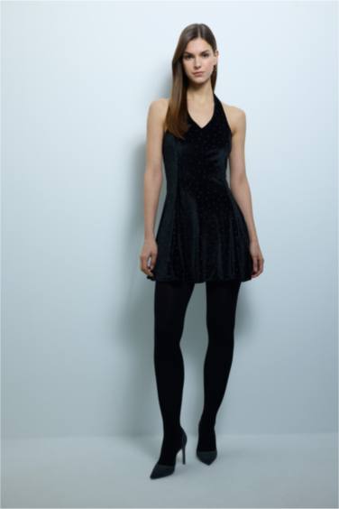 Kadın Basic Düz Modal Kalın Külotlu Çorap