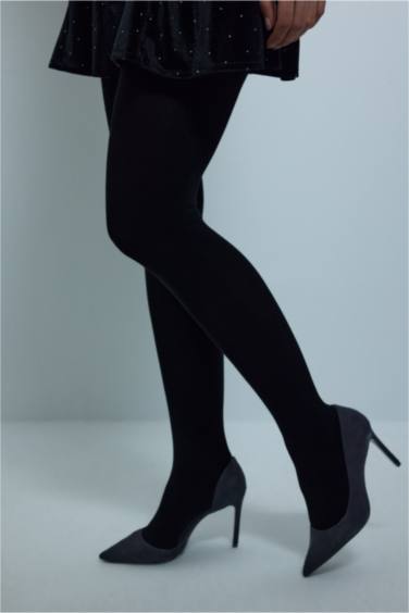 Kadın Basic Düz Modal Kalın Külotlu Çorap