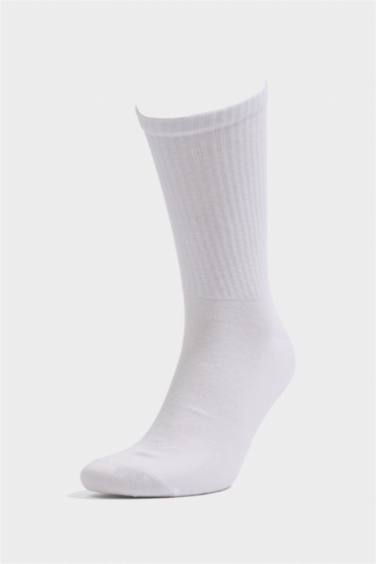 Erkek Rahat Lastikli 5'li Pamuklu Uzun Çorap