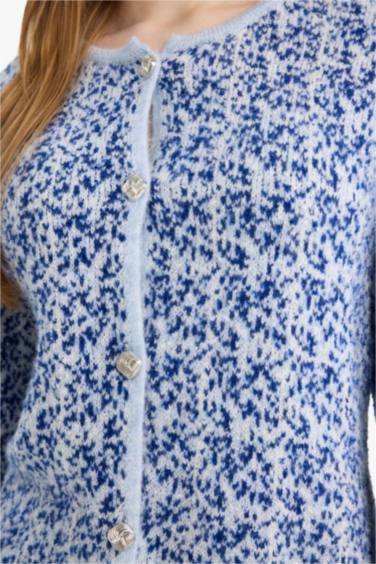 Regular Fit Crew Neck Knitwear Cardigan