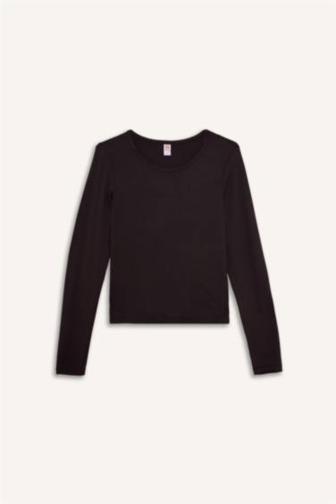 Crew Neck Long Sleeve Top