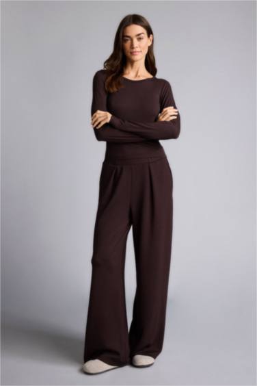 Bisiklet Yaka Uzun Kollu Üst - Görsel 2