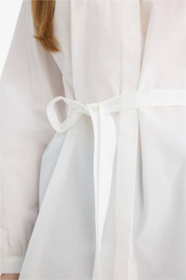 قميص بوبلين قصة مريحة