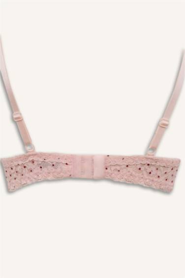 Dantelli Kapsız Pedsiz Balenli Balkonet Sütyen