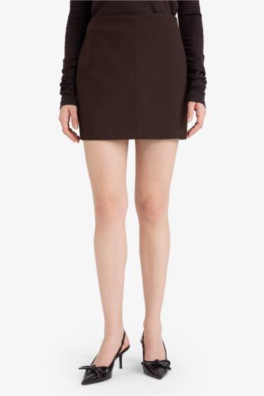 A Kesim Normal Bel Mini Etek