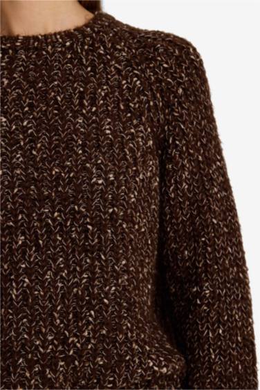 Oversize Fit Crew Neck Knitwear Pullover