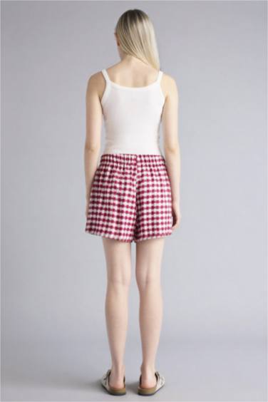 Kareli Şort Pijama Altı - Görsel 6