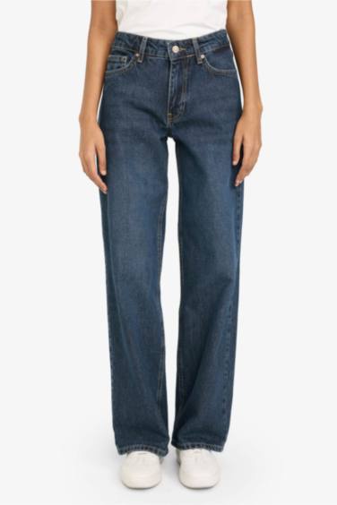 بنطرون جينز بخصر منخفض