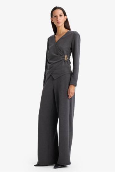 بنطرون وايد ليج برجل واسع