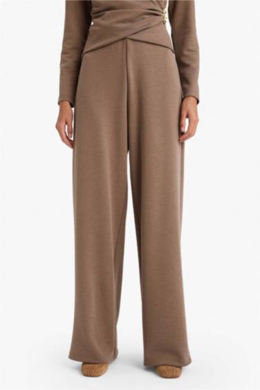 بنطلون وايد ليج برجل واسع