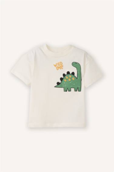 Baby Boy Regular Fit Dinosaur Print T-Shirt