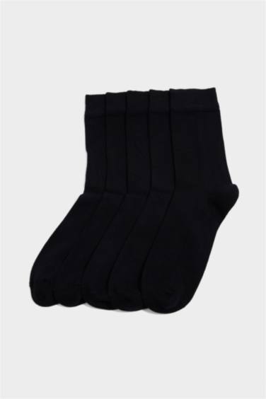 Erkek Dikişsiz 5'li Bambu Uzun Çorap