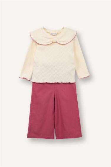 Keten Görünümlü 2'li Takım Kız Bebek