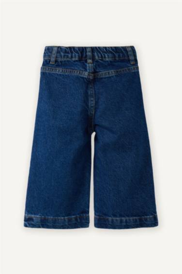 بنطرون جينز بناتي وايد ليج