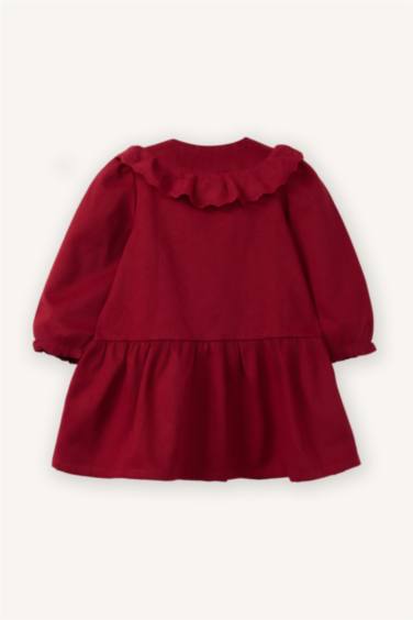 Girl Long Sleeve Gabardine Dress