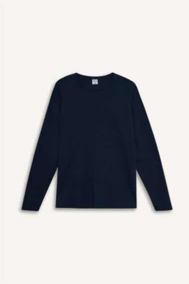 Boxy Fit Long Sleeve Knitted Tops