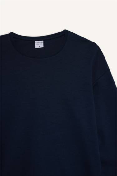 Boxy Fit Long Sleeve Knitted Tops