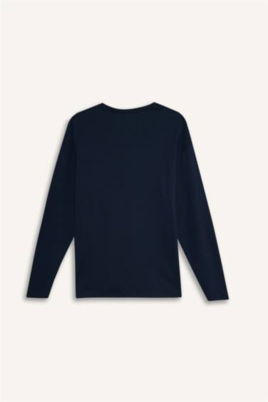 Boxy Fit Long Sleeve Knitted Tops