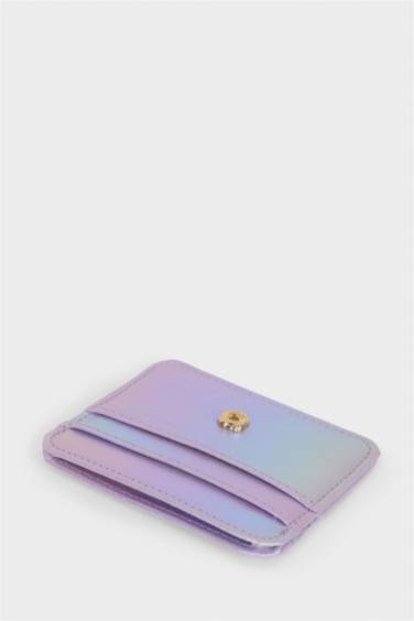 Woman Faux Leather Business Card Wallet