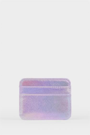 Woman Faux Leather Business Card Wallet