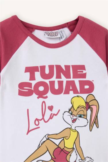 Girl Looney Tunes Cropped Fit Ribbed T-Shirt