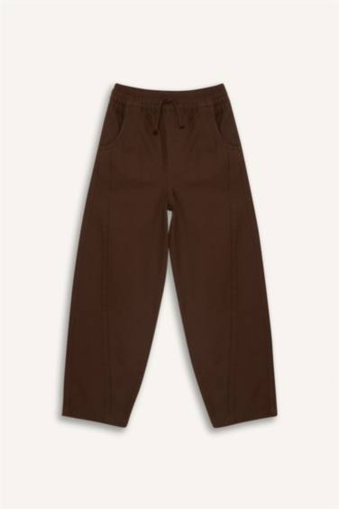 Габардиновые брюки Barrel Fit с прямыми штанинами для мальчиков