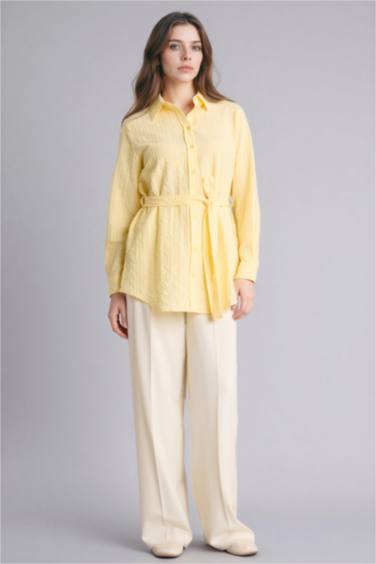 Regular Fıt Gofre Dokulu Tunik - Görsel 2