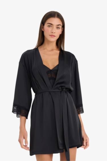 قميص نوم ستان قصة عادية بياخة V