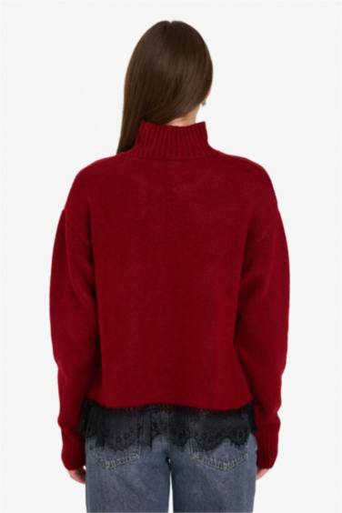 بلوز صوف قصة عادية بياخة عالية هاينك