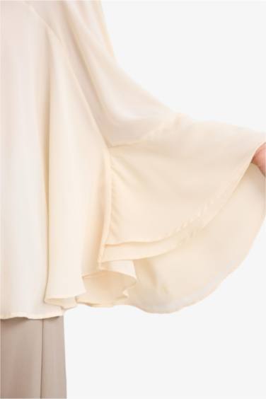 Fashıon Fıt Krep Uzun Kollu Bluz - Görsel 6