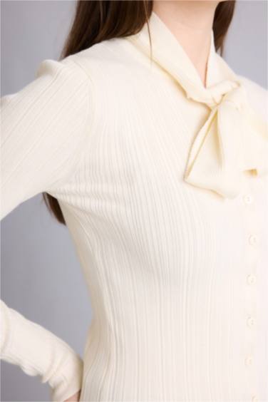 Fıtted Triko Kazak - Görsel 6