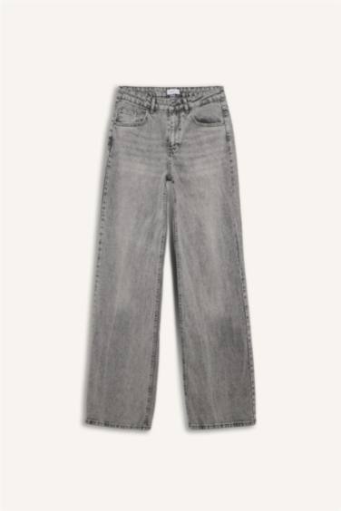 Straight Wide High Waist Long Jeans
