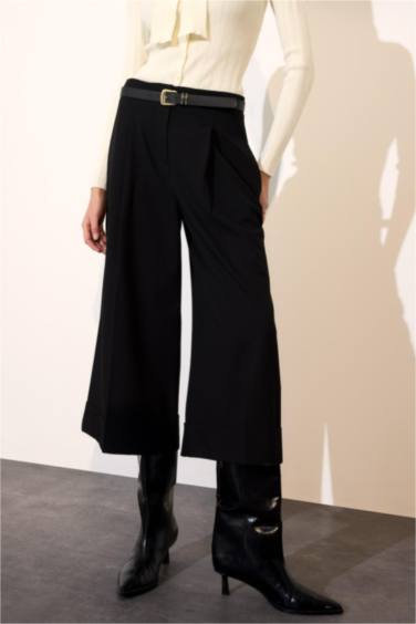 Жоғары белді Crop Fit шалбар