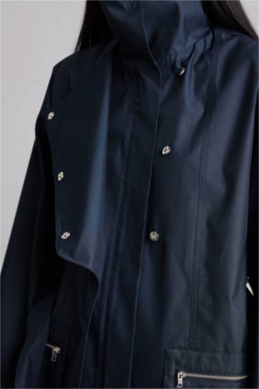 Dik Yaka Trençkot - Görsel 7