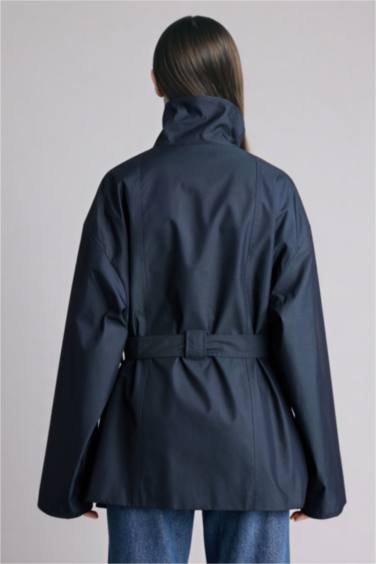 Dik Yaka Trençkot - Görsel 8