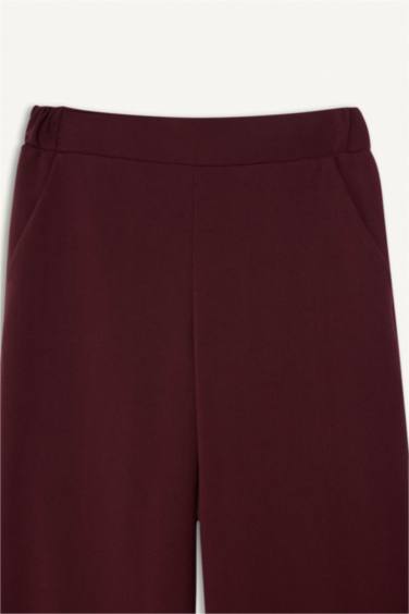 بنطلون وايد ليج برجل واسع بجيب