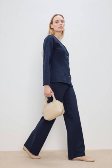 Straight Wide Straight Leg Trousers