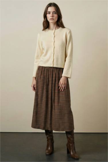 Regular Fıt Triko Hırka - Görsel 2