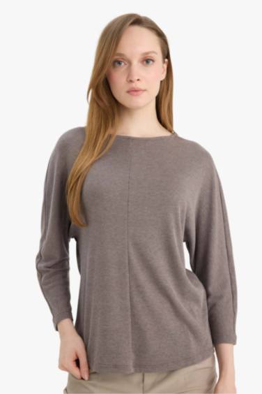 Boat Neck Long Sleeve T-Shirt