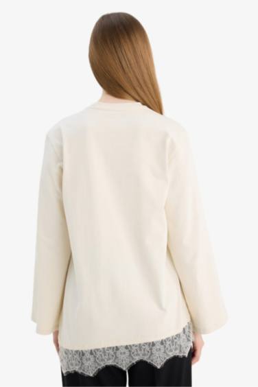 %100 Pamuk Uzun Kollu Tunik - Görsel 7