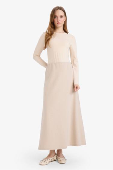 تنورة قماش منسوج قصة A