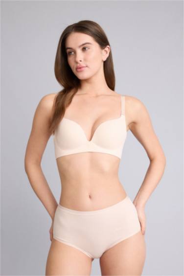 Kaplı Pedli Tişört Bra - Görsel 2