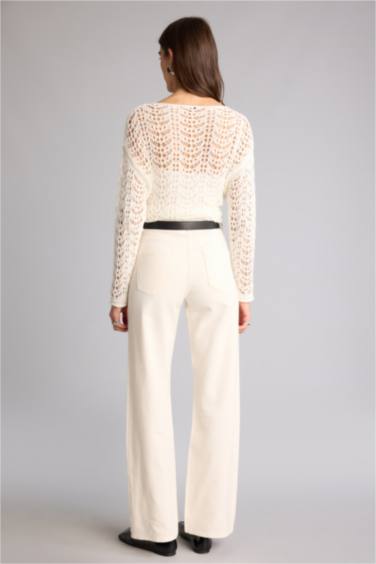 Straıght Fıt Normal Bel Gabardin Pantolon - Görsel 5