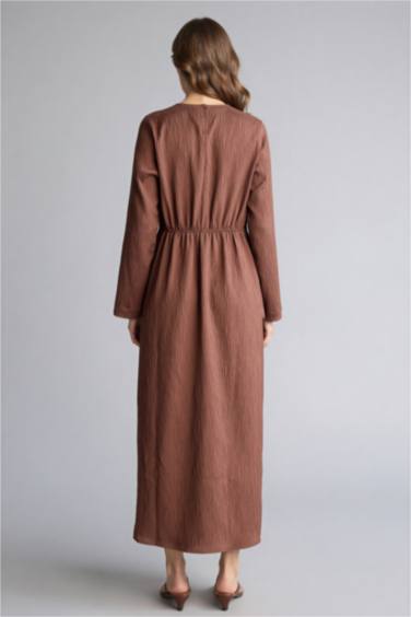 Krinkıl Kumaş Elbise - Görsel 6