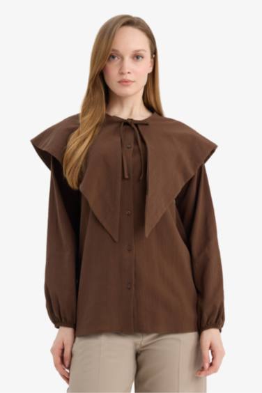 بلوز صوف تريكو طويل كرنكيل