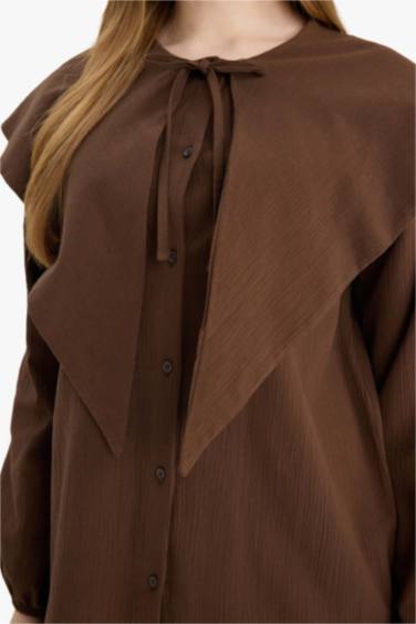 بلوز صوف تريكو طويل كرنكيل