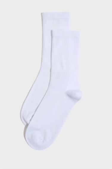 3'lü Bambu Uzun Çorap - Görsel 3