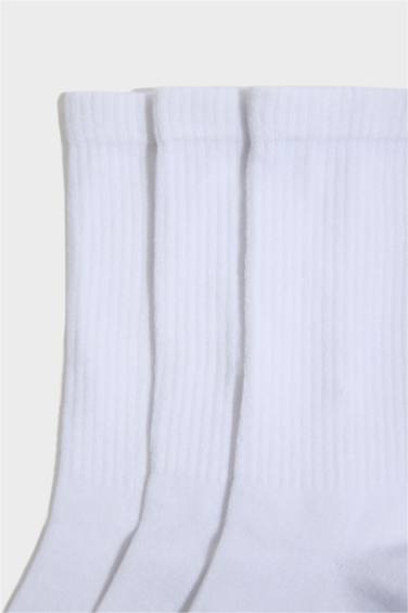 3'lü Bambu Uzun Çorap - Görsel 4