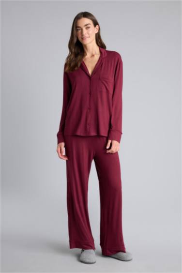 Basıc Pijama Takımı Üst Alt - Görsel 2